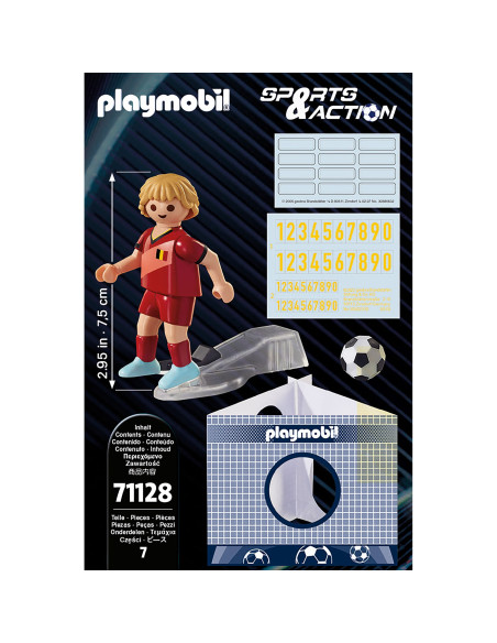Playmobil - Jucator De Fotbal Belgian,71128