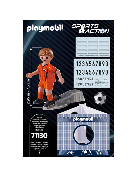 Playmobil - Jucator De Fotbal Olandez,71130