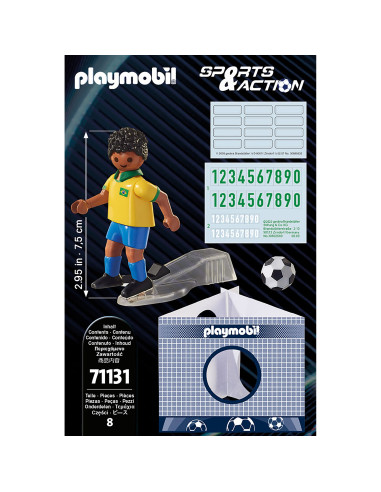 Playmobil - Jucator De Fotbal Brazilian,71131