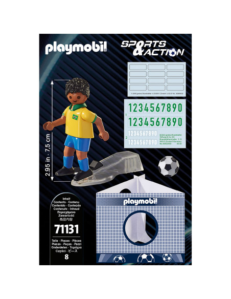 Playmobil - Jucator De Fotbal Brazilian,71131