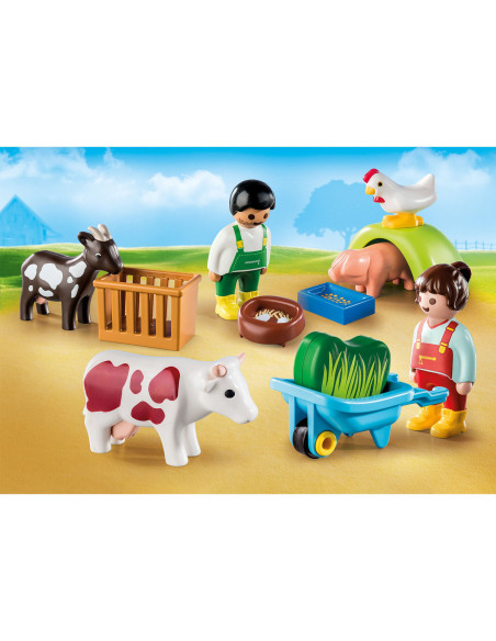 Playmobil - 1.2.3 Distractie La Ferma,71158