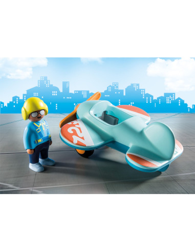 Playmobil - 1.2.3 Avion,71159