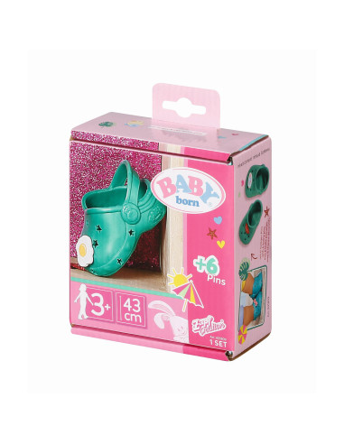 Baby Born - Papucei Cu Insigne 43 Cm Diverse Modele,ZF831809