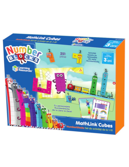MathLink®Cubes Numberblocks in romana - Set de activitati de la