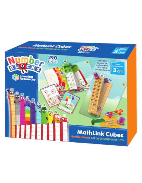 MathLink®Cubes Numberblocks in romana - Set de activitati de la