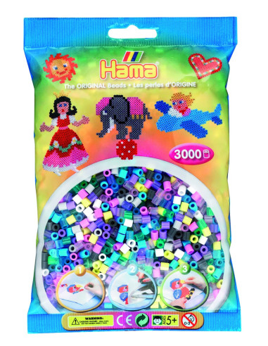 Margele de calcat HAMA MIDI mix de 11 culori,Ha201-69