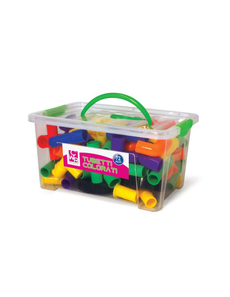 Joc de constructii tuburi colorate,CWR12338