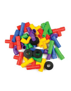 Joc de constructii tuburi colorate,CWR12338 2