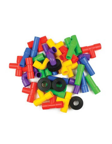 Joc de constructii tuburi colorate,CWR12338