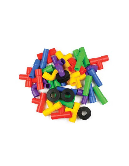 Joc de constructii tuburi colorate,CWR12338