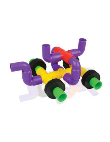 Joc de constructii tuburi colorate,CWR12338