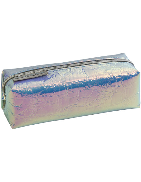 PENAR ETUI TUBULAR GLITTER FLIP FLOP ARGINTIU EBERHARD