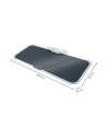 TABLA STICLA CU TREPIED PENTRU BIROU GRI ANTRACIT COSY