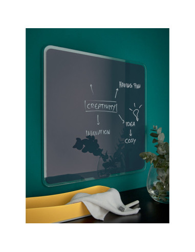 TABLA MAGNETICA STICLA 45*45 CM GRI ANTRACIT COSY