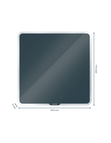 TABLA MAGNETICA STICLA 45*45 CM GRI ANTRACIT COSY