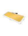 TABLA STICLA CU TREPIED PENTRU BIROU GALBEN CHIHLIMBAR COSY