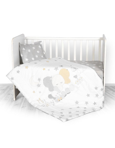 Set lenjerie pat 3 piese, bumbac ranforce, Cosy, Grey