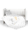 Set lenjerie pat 3 piese, bumbac ranforce, Cosy, Grey