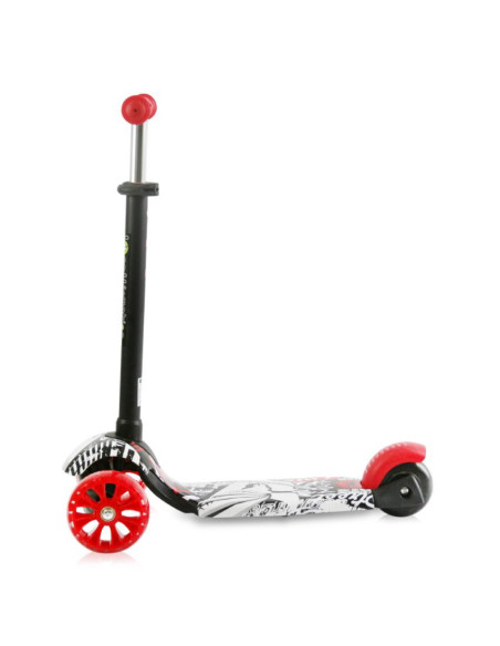 Trotineta reglabila pentru coopii, Draxter, 3 ani+, Black