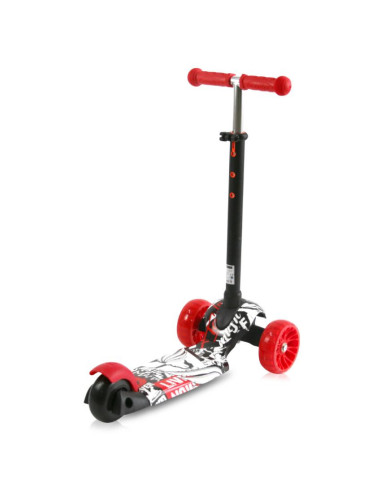 Trotineta reglabila pentru coopii, Draxter, 3 ani+, Black