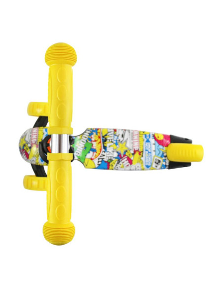 Trotineta reglabila pentru coopii, Draxter, 3 ani+, Graffiti