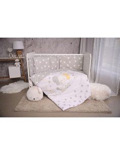 Set lenjerie pat 60/120, Smile, bumbac ranforce, Grey Elephant 2