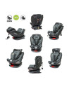 4BABY-956728,Scaun auto rotativ 4Baby ROTO-FIX 0-36 Kg Gri
