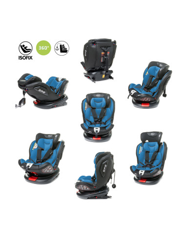 4BABY-956711,Scaun auto rotativ 4Baby ROTO-FIX 0-36 Kg Albastru