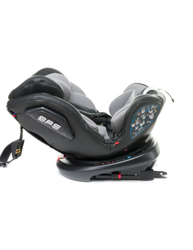 4BABY-956735,Scaun auto rotativ 4Baby ROTO-FIX 0-36 Kg Gri Deschis
