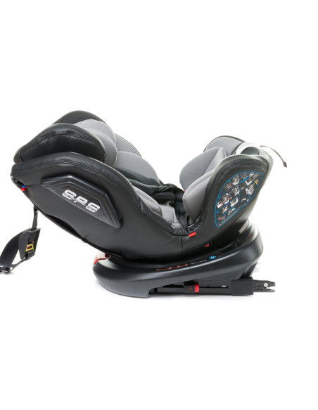 4BABY-956735,Scaun auto rotativ 4Baby ROTO-FIX 0-36 Kg Gri Deschis