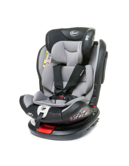 4BABY-956735,Scaun auto rotativ 4Baby ROTO-FIX 0-36 Kg Gri Deschis