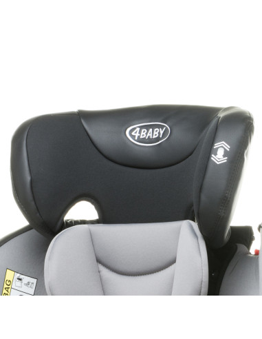 4BABY-956735,Scaun auto rotativ 4Baby ROTO-FIX 0-36 Kg Gri Deschis