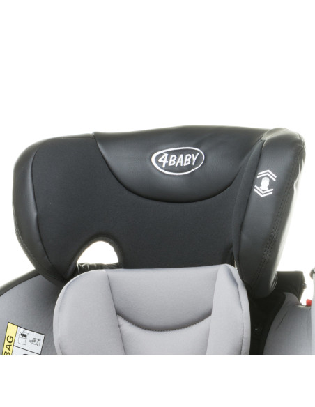 4BABY-956735,Scaun auto rotativ 4Baby ROTO-FIX 0-36 Kg Gri Deschis