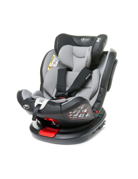 4BABY-956735,Scaun auto rotativ 4Baby ROTO-FIX 0-36 Kg Gri Deschis