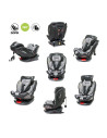 4BABY-956735,Scaun auto rotativ 4Baby ROTO-FIX 0-36 Kg Gri Deschis