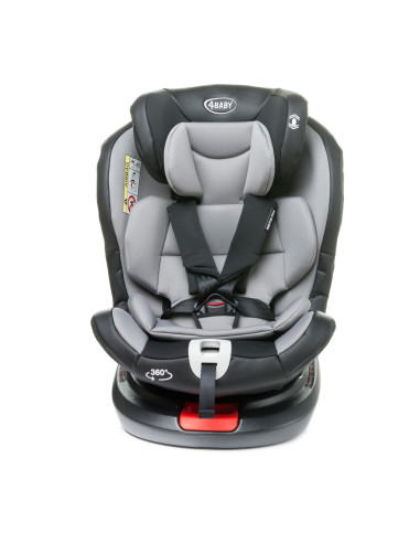 4BABY-956735,Scaun auto rotativ 4Baby ROTO-FIX 0-36 Kg Gri Deschis
