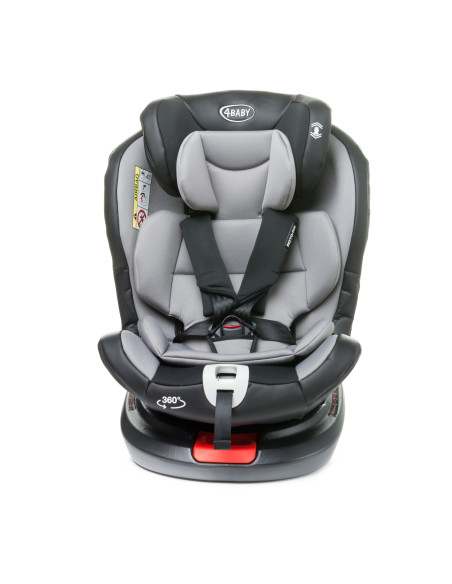 4BABY-956735,Scaun auto rotativ 4Baby ROTO-FIX 0-36 Kg Gri Deschis