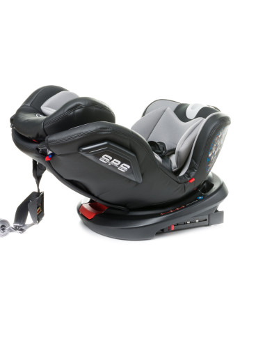 4BABY-956735,Scaun auto rotativ 4Baby ROTO-FIX 0-36 Kg Gri Deschis
