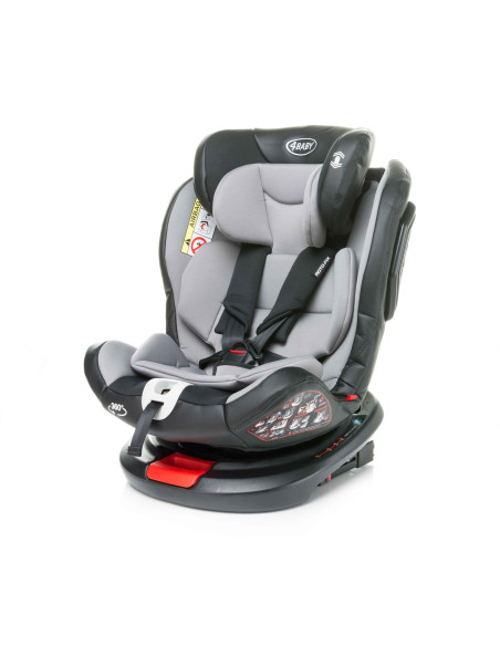 4BABY-956735,Scaun auto rotativ 4Baby ROTO-FIX 0-36 Kg Gri Deschis