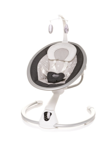 4BABY-957367,Leagan electric cu melodii si telecomanda 4Baby GRACE Grafit