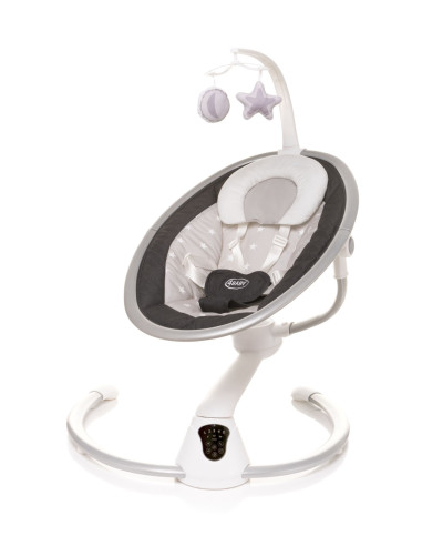 4BABY-957367,Leagan electric cu melodii si telecomanda 4Baby GRACE Grafit