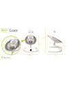 4BABY-957367,Leagan electric cu melodii si telecomanda 4Baby GRACE Grafit