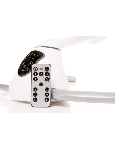 4BABY-957374,Leagan electric cu melodii si telecomanda 4Baby GRACE Gri