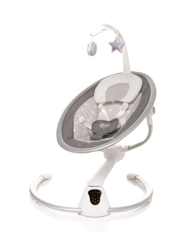 4BABY-957374,Leagan electric cu melodii si telecomanda 4Baby GRACE Gri