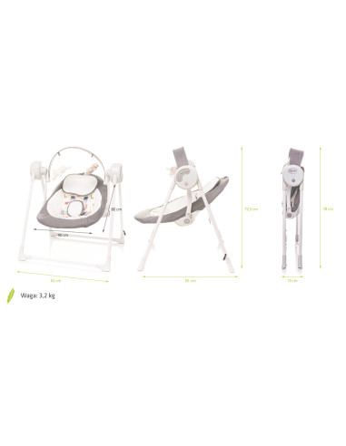 4BABY-957343,Leagan electric 4Baby SWING Grafit