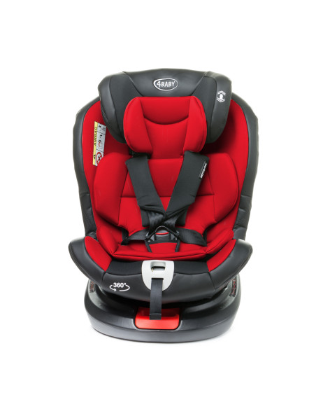 4BABY-956742,Scaun auto rotativ 4Baby ROTO-FIX 0-36 Kg Rosu
