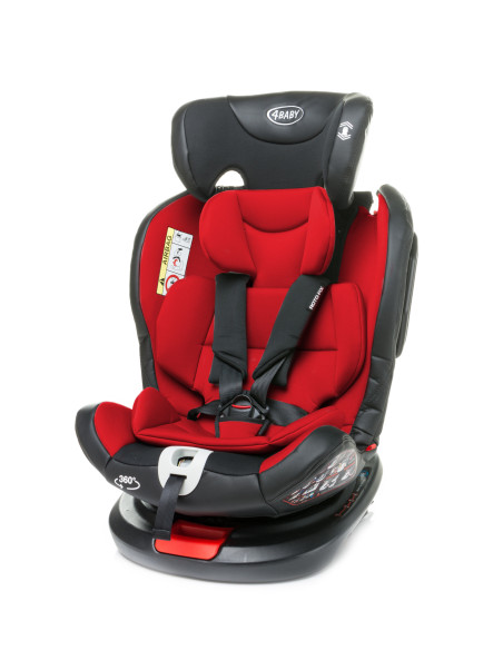 4BABY-956742,Scaun auto rotativ 4Baby ROTO-FIX 0-36 Kg Rosu