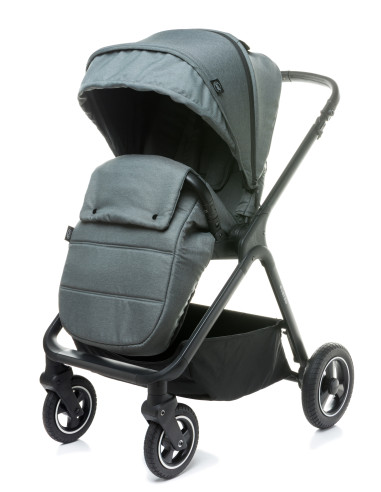 4BABY-958036,Carucior reversibil cu roti de cauciuc (max. 22 Kg) 4Baby EVERSO Gri