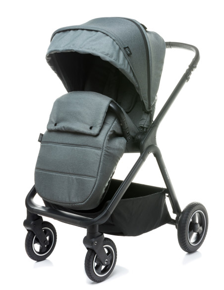 4BABY-958036,Carucior reversibil cu roti de cauciuc (max. 22 Kg) 4Baby EVERSO Gri