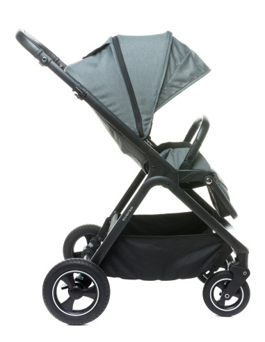 4BABY-958036,Carucior reversibil cu roti de cauciuc (max. 22 Kg) 4Baby EVERSO Gri